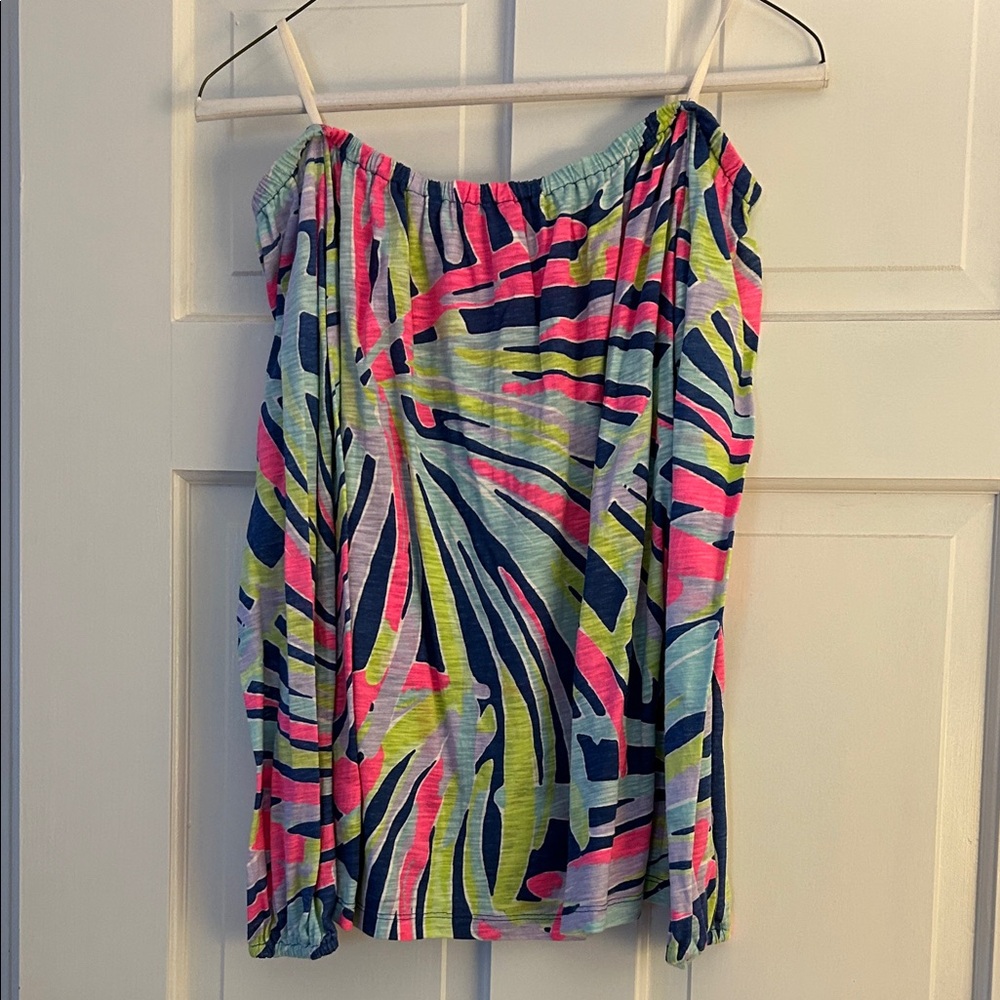 Colorful Strapless Top